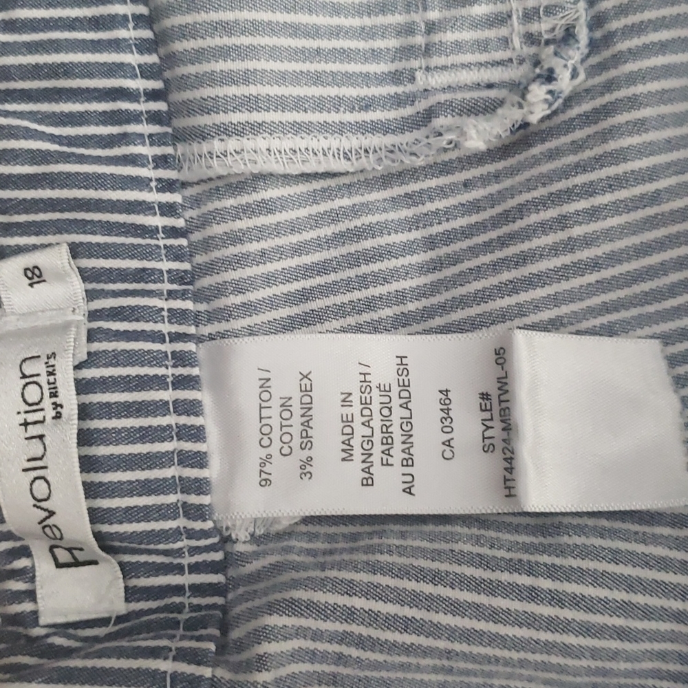 Rickis size 18 striped shorts - Picture 5 of 6